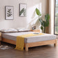 Vaste kleur Scandinavisch latbed gebogen bed met aangepaste houten benen