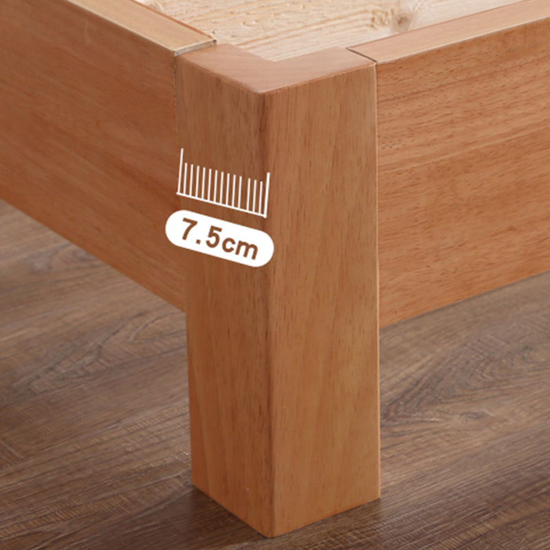 Vaste kleur Scandinavisch latbed gebogen bed met aangepaste houten benen