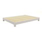 Vaste kleur Scandinavisch latbed gebogen bed met aangepaste houten benen