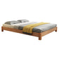 Vaste kleur Scandinavisch latbed gebogen bed met aangepaste houten benen