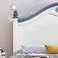 Scandinavian Solid Color Slat Bed Arched Bed With Custom Wood Legs