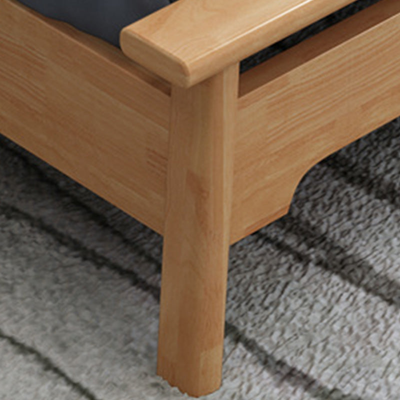 Farma di letto scandinavo largo 84,65 pollici con testiera in legno massiccio