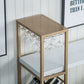 Bar Height Pub Table Glam Rectangle Solid Wood Bar Table with Storage Clearhalo 'Bar Furniture' 'Bar Tables' 'bar_tables' 'furn' 'furn_bar_tables' 'Furniture' 'Kitchen & Dining Furniture' 5915486