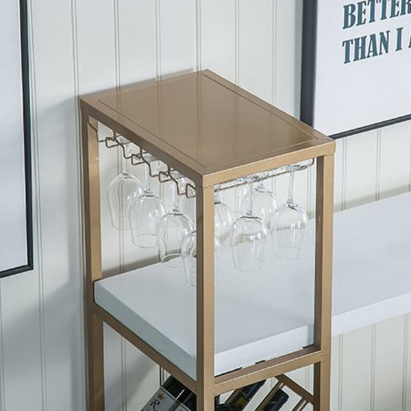 Bar Height Pub Table Glam Rectangle Solid Wood Bar Table with Storage Clearhalo 'Bar Furniture' 'Bar Tables' 'bar_tables' 'furn' 'furn_bar_tables' 'Furniture' 'Kitchen & Dining Furniture' 5915486