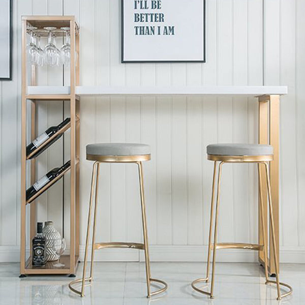 Bar Height Pub Table Glam Rectangle Solid Wood Bar Table with Storage Clearhalo 'Bar Furniture' 'Bar Tables' 'bar_tables' 'furn' 'furn_bar_tables' 'Furniture' 'Kitchen & Dining Furniture' 5915488