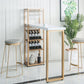 Bar Height Pub Table Glam Rectangle Solid Wood Bar Table with Storage Clearhalo 'Bar Furniture' 'Bar Tables' 'bar_tables' 'furn' 'furn_bar_tables' 'Furniture' 'Kitchen & Dining Furniture' 5915492