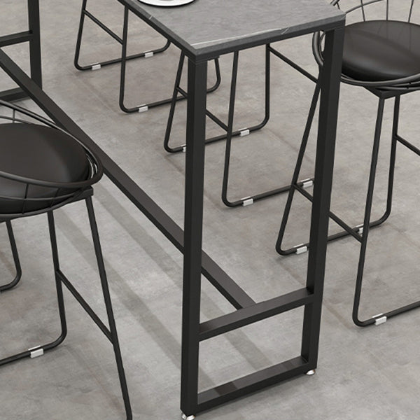 Tavolo da barre di pietra sinterizzato di sinterizzazione tavolo da pranzo rettangolo per soggiorno da cucina