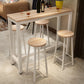 Moderner rechteckiger Bartisch aus Holz, Bistro-Barschreibtisch mit Bockgestell