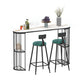 Sintered Stone Bar Table Oval Dining Table for Kitchen Living Room Black White Clearhalo 'Bar Furniture' 'Bar Tables' 'bar_tables' 'furn' 'furn_bar_tables' 'Furniture' 'Kitchen & Dining Furniture' 5915650