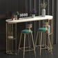 Sintered Stone Bar Table Oval Dining Table for Kitchen Living Room Clearhalo 'Bar Furniture' 'Bar Tables' 'bar_tables' 'furn' 'furn_bar_tables' 'Furniture' 'Kitchen & Dining Furniture' 5915664