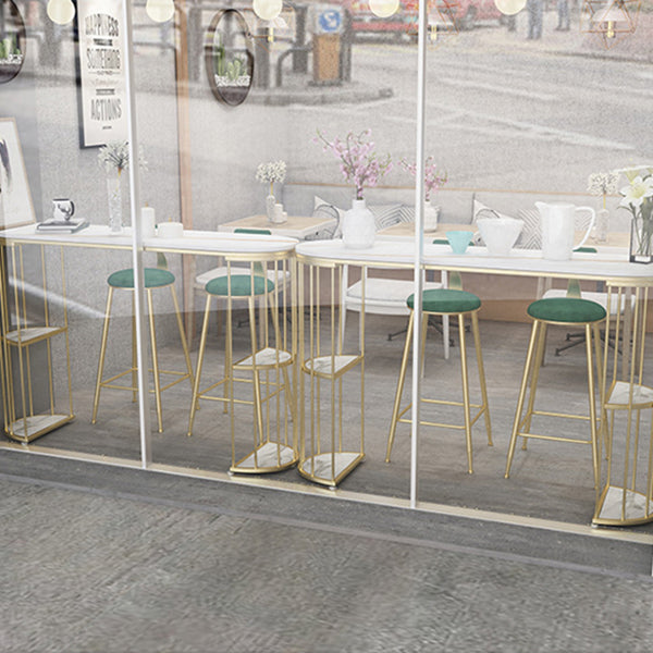 Sintered Stone Bar Table Oval Dining Table for Kitchen Living Room Clearhalo 'Bar Furniture' 'Bar Tables' 'bar_tables' 'furn' 'furn_bar_tables' 'Furniture' 'Kitchen & Dining Furniture' 5915665