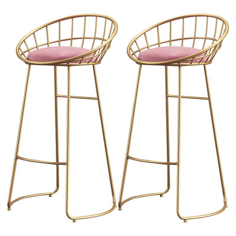 Silla de barra sin brazo de barra sin brazo de metal moderno con patas de metal