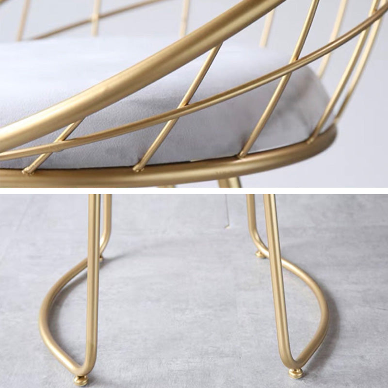 Silla de barra sin brazo de barra sin brazo de metal moderno con patas de metal