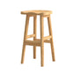 Tabouret de maison contemporain en bois massif en bois massif arrière sans tabouret