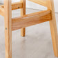 Tabouret de maison contemporain en bois massif en bois massif arrière sans tabouret
