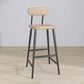 Modern Low Back Bar Stool Armless Metal Legs Bar Stool with Footrest Clearhalo 'Bar Furniture' 'Bar Stools' 'bar_stools' 'furn' 'furn_bar_stools' 'Furniture' 'Kitchen & Dining Furniture' 5916208