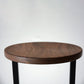 Modern Armless Bar Stool Indoor Round Seat Bar Chair with Metal Legs