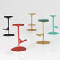 Taburete de bar con asiento redondo moderno y altura ajustable sin respaldo