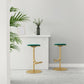Taburete de bar con asiento redondo moderno y altura ajustable sin respaldo
