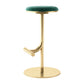 Taburete de bar con asiento redondo moderno y altura ajustable sin respaldo