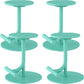 Taburete de bar con asiento redondo moderno y altura ajustable sin respaldo