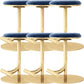 Taburete de bar con asiento redondo moderno y altura ajustable sin respaldo