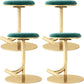 Taburete de bar con asiento redondo moderno y altura ajustable sin respaldo