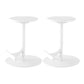 Taburete de bar con asiento redondo moderno y altura ajustable sin respaldo