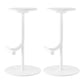 Taburete de bar con asiento redondo moderno y altura ajustable sin respaldo
