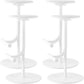 Taburete de bar con asiento redondo moderno y altura ajustable sin respaldo