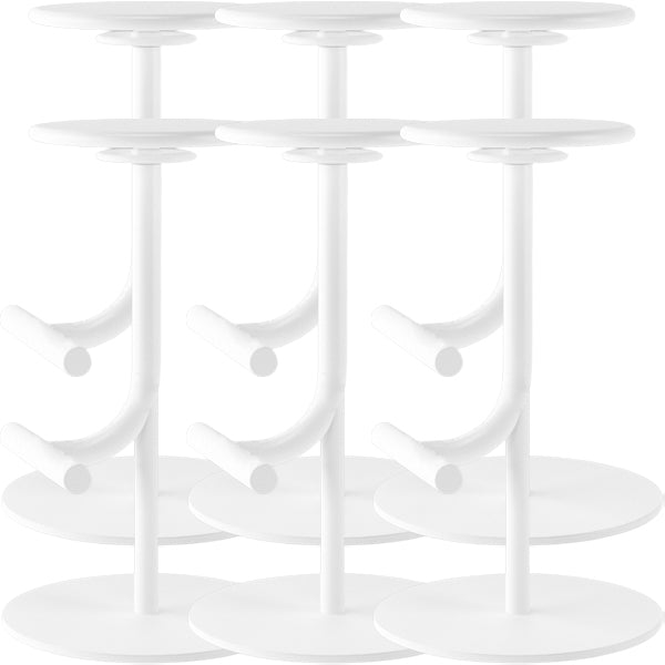 Taburete de bar con asiento redondo moderno y altura ajustable sin respaldo