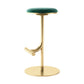 Taburete de bar con asiento redondo moderno y altura ajustable sin respaldo