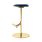 Taburete de bar con asiento redondo moderno y altura ajustable sin respaldo