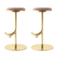 Taburete de bar con asiento redondo moderno y altura ajustable sin respaldo
