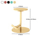 Taburete de bar con asiento redondo moderno y altura ajustable sin respaldo