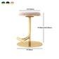 Taburete de bar con asiento redondo moderno y altura ajustable sin respaldo