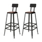 Industrial Black Base Counter Stool Iron Footrest Counter & Bar Stool