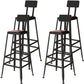 Industrial Black Base Counter Stool Iron Footrest Counter & Bar Stool