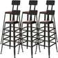 Industrial Black Base Counter Stool Iron Footrest Counter & Bar Stool