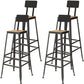 Industrial Black Base Counter Stool Iron Footrest Counter & Bar Stool