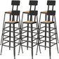 Industrial Black Base Counter Stool Iron Footrest Counter & Bar Stool