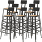 Industrial Black Base Counter Stool Iron Footrest Counter & Bar Stool