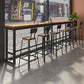 Industrial Black Base Counter Stool Iron Footrest Counter & Bar Stool