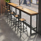 Industrial Black Base Counter Stool Iron Footrest Counter & Bar Stool