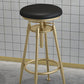 Scandinavian Metal Stool Upholstered Round Seat Counter Stool