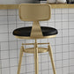 Scandinavian Metal Stool Upholstered Round Seat Counter Stool