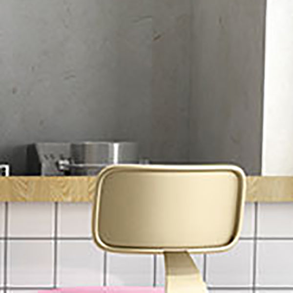 Scandinavian Metal Stool Upholstered Round Seat Counter Stool