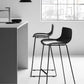 Scandinavian Pp Plastic Bar Stool Armless Stool with Steel Frame