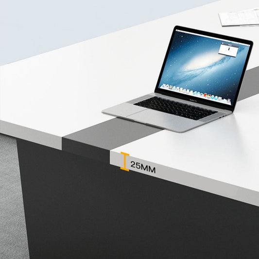 Modern Rectangular Office Desk White Wooden Writing Desk for Office