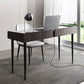 Contemporary Marble Office Desk Parsons With Metal Legs Writing Desk 47.2"L x 19.7"W x 29.5"H Grey Clearhalo 'furn' 'furn_office_desk' 'Furniture' 'Office Desks' 'Office Furniture' 'office_desk' 5916647